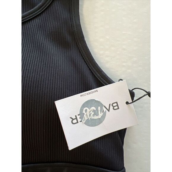NYLORA X BANDIER Sz Small BLACK Sports Bra Removable Pads - Picture 4 of 7